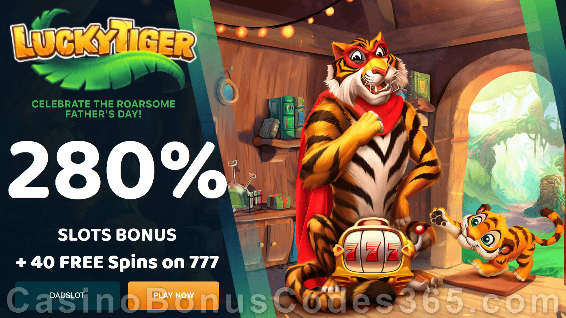 Lucky Tiger Casino Bonus Codes 365