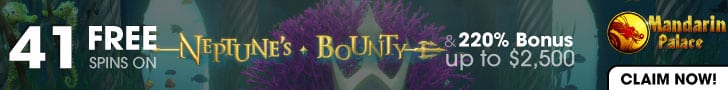 Mandarin Palace Online Casino Exclusive 85 FREE Spins on Saucify Neptune's Bounty Exclusive Offer