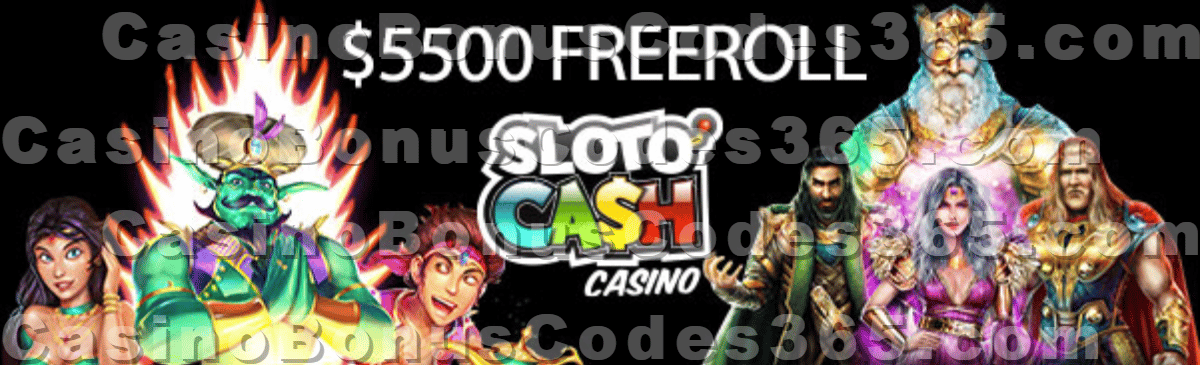 Slotocash Casino $1500 June Summer FREEroll RTG Paddy's June Fortunate