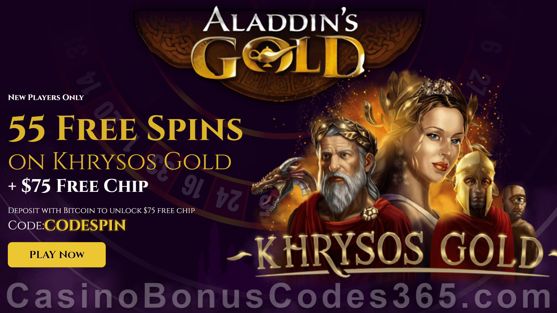 Aladdin's Gold Casino Casino Bonus Codes 365