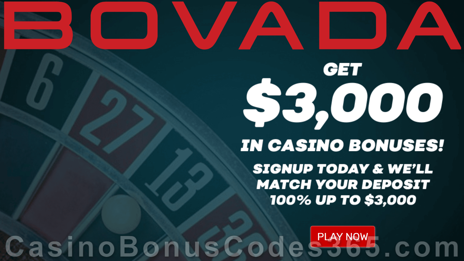 Bovada Casino $3000 Welcome Deal