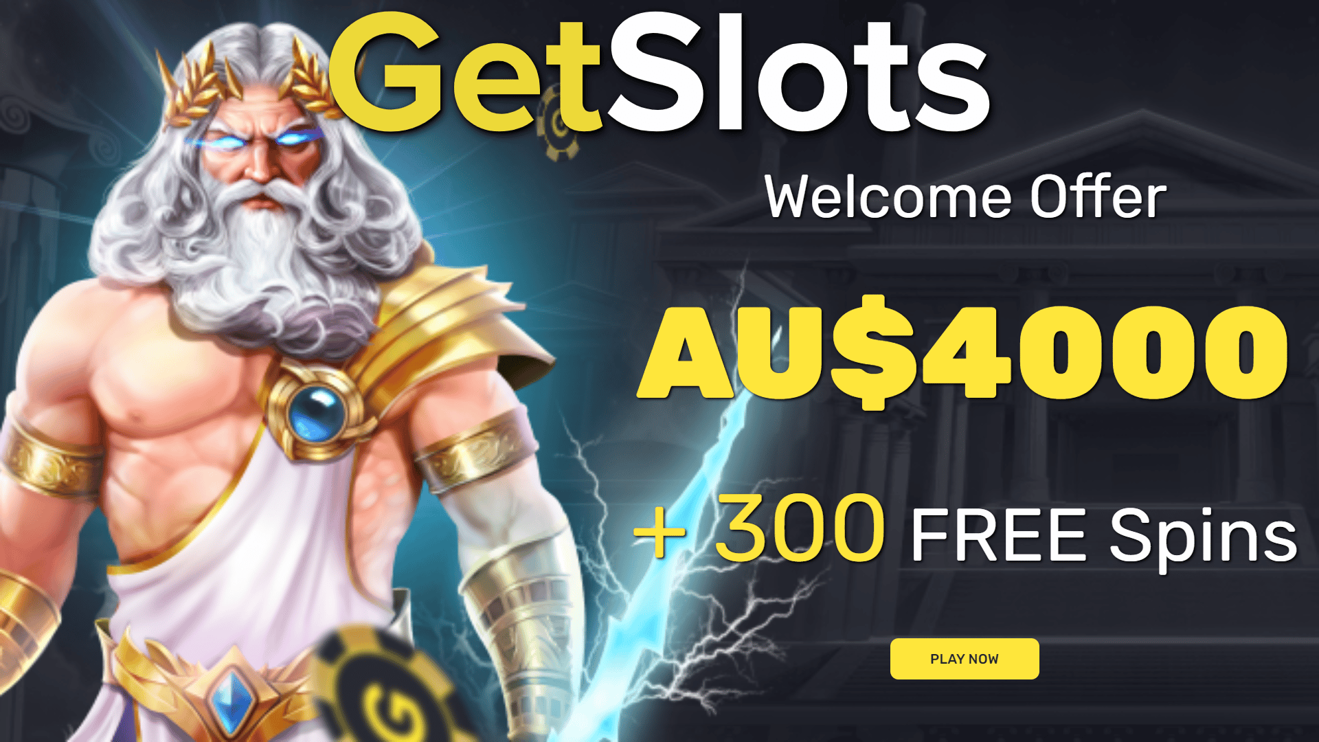 GetSlots Casino A$750 plus 150 FREE Spins Welcome Bonus