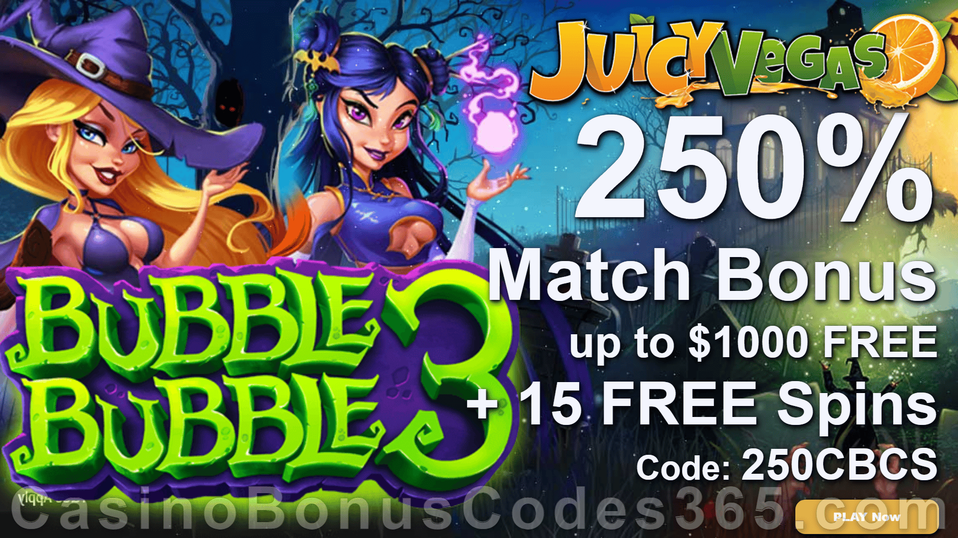 Juicy Vegas Casino Bonus Codes 365