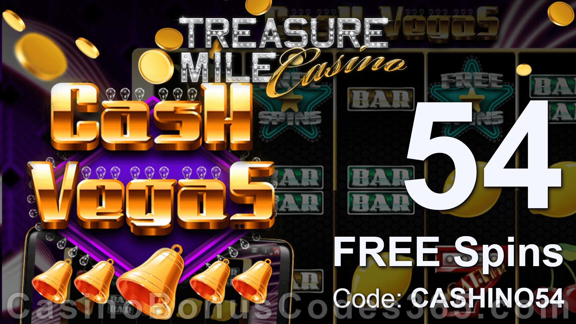 Treasure Mile Casino 54 FREE Saucify Cash Vegas Spins Special No Deposit Deal