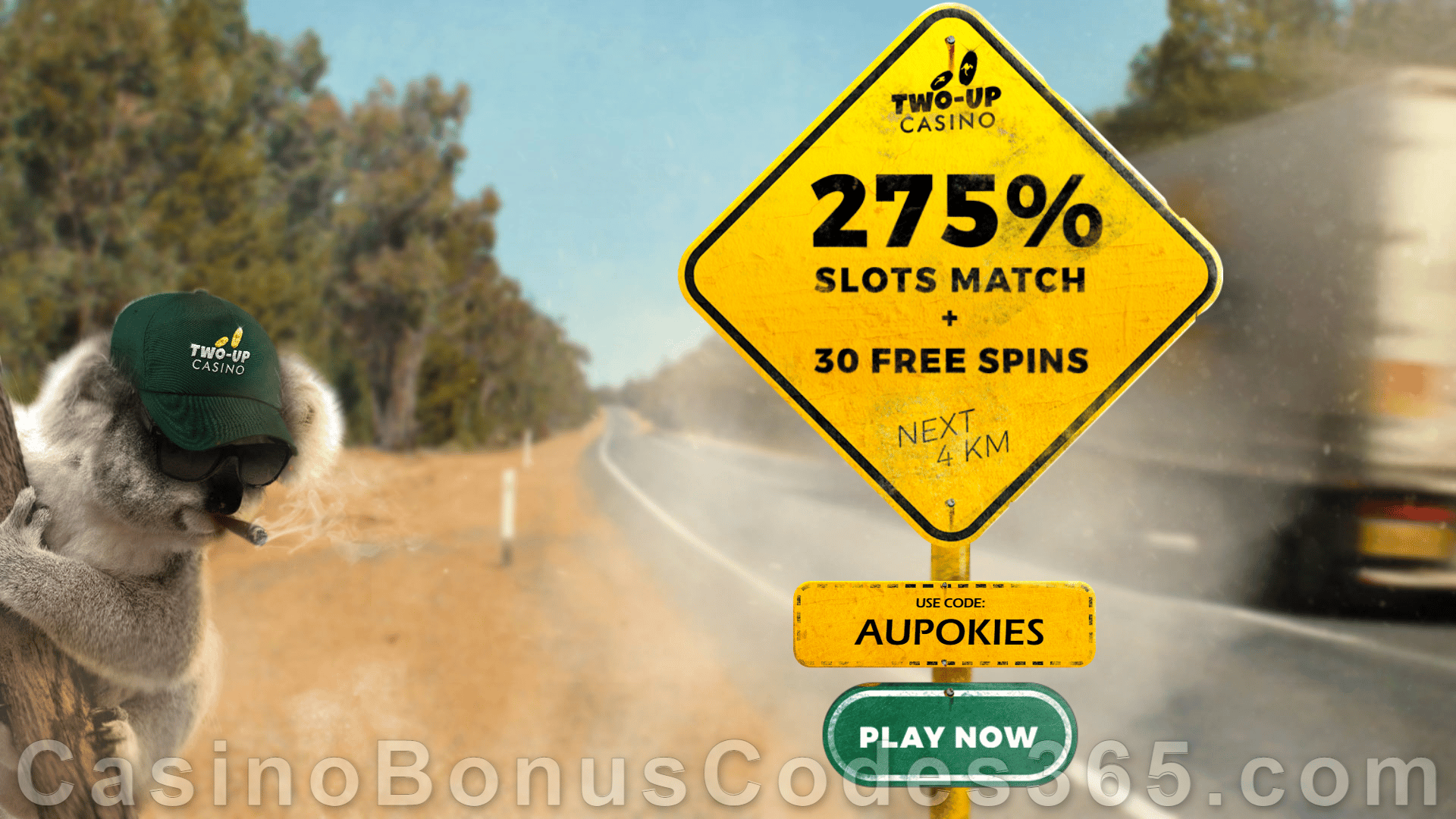 Two-up Casino 275% Match plus 30 FREE Spins on top Welcome Package