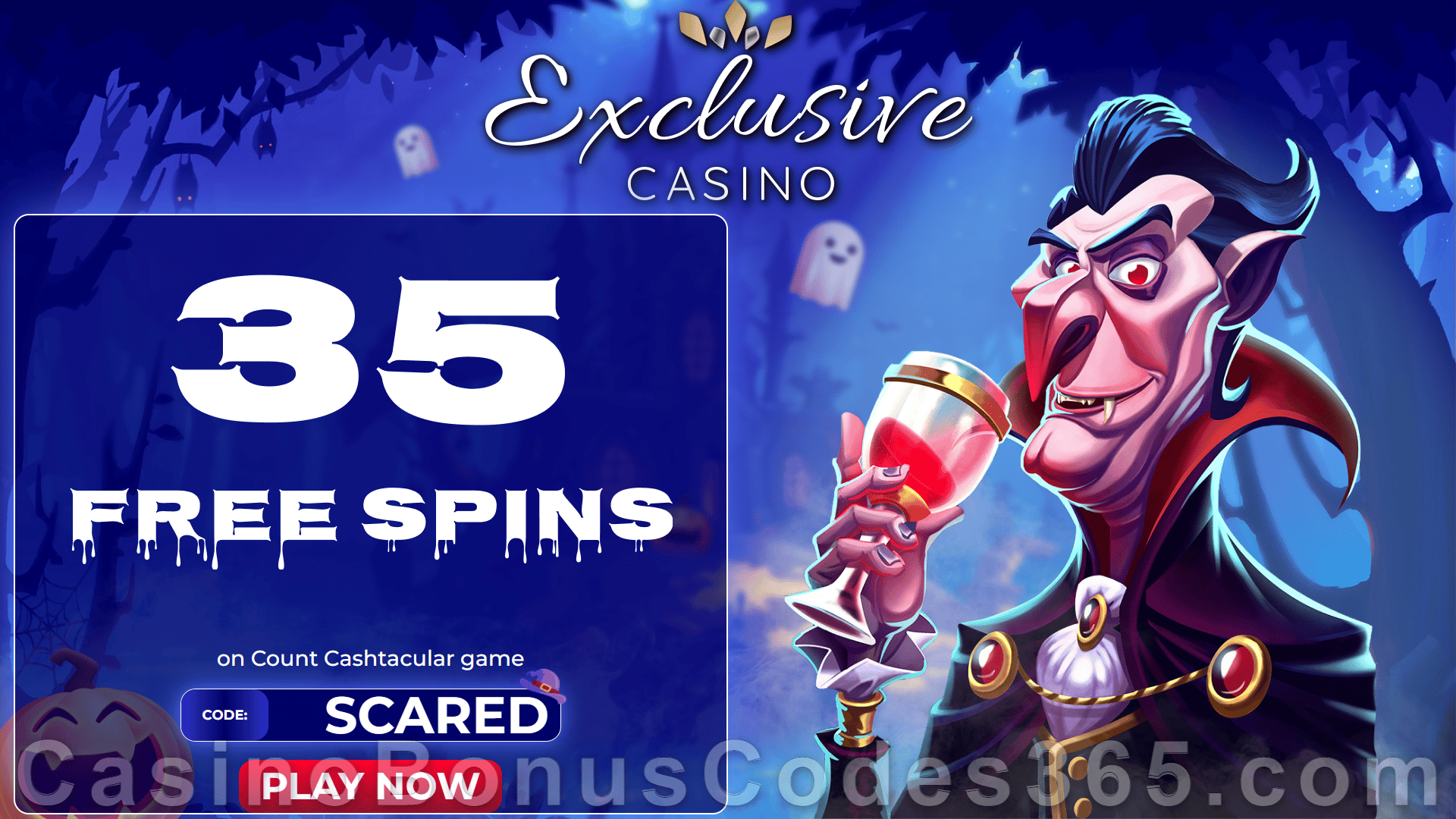 Exclusive Casino 35 FREE Spins on RTG Count Cashtacular Special No Deposit Welcome Offer