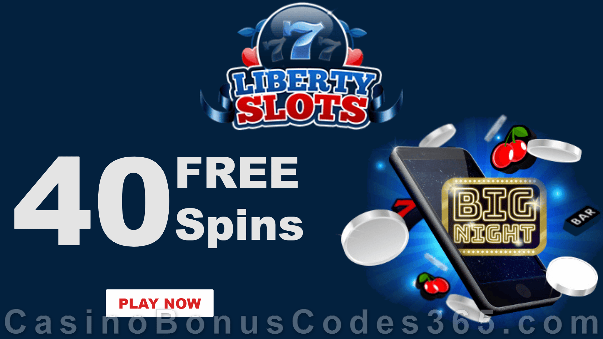 Liberty Slots WGS Big Night 100 FREE Spins