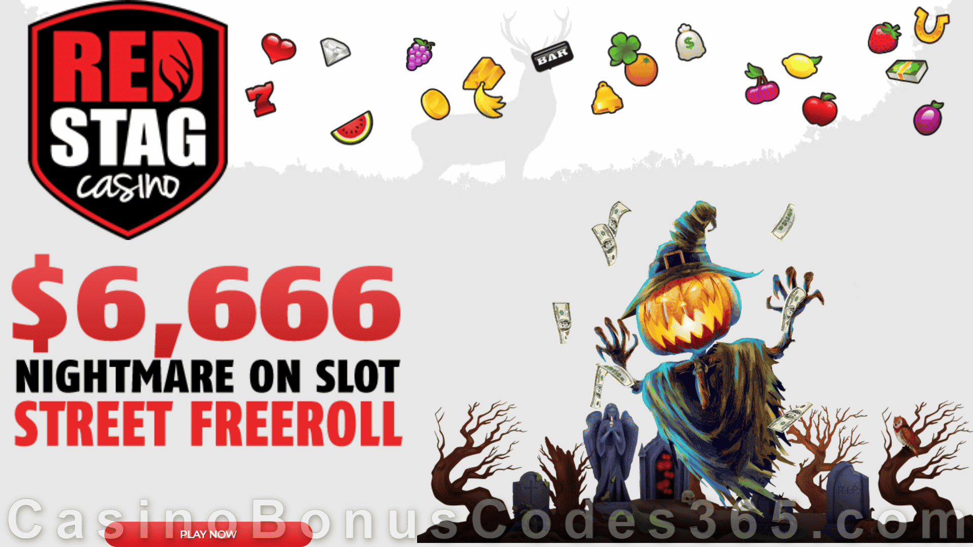 Red Stag Casino $6666 Nightmare on Slot Street FREEroll WGS Monster Money