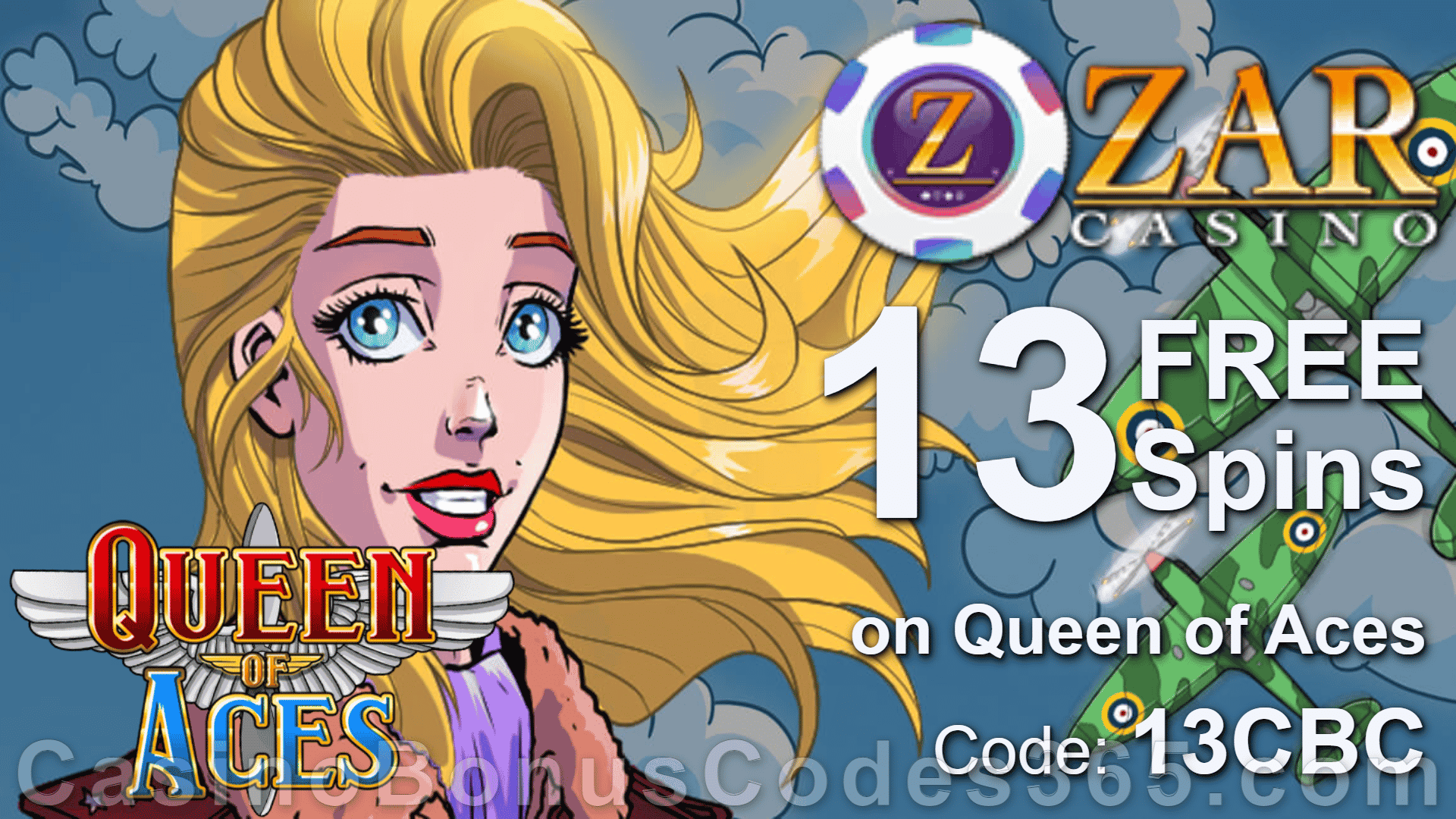 ZAR Casino 13 Saucify FREE Spins on Queen of Aces Exclusive No Deposit New Players Offer