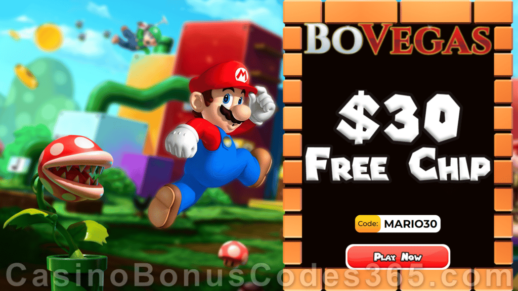 BoVegas Casino Special $30 FREE Chip No Deposit Welcome Bonus - Casino