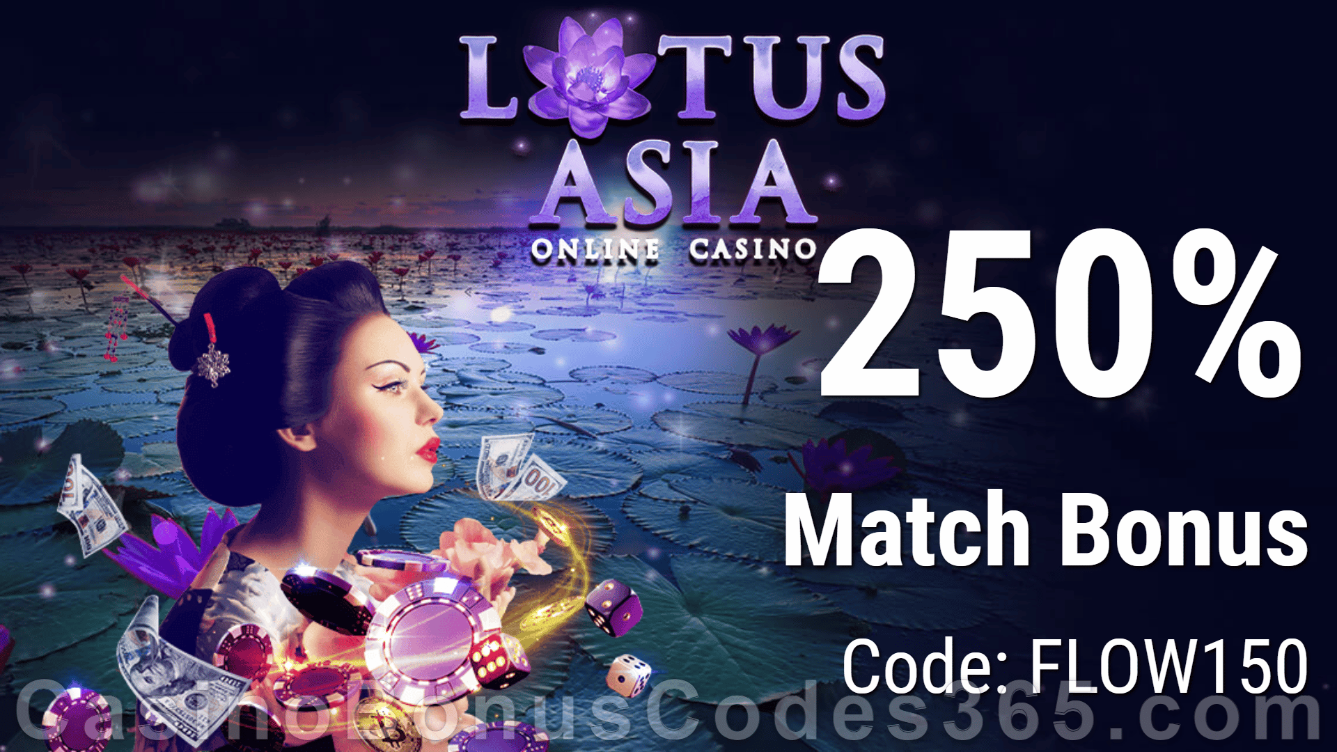 Lotus Asia Casino 100 FREE Saucify Spartians Spins plus 250% Match Special Bonus Pack