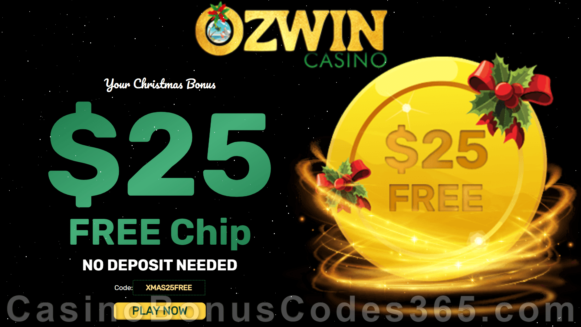 ozwin casino  promo codes