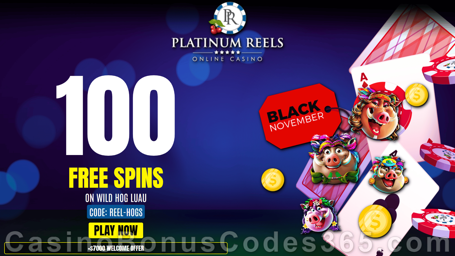 free bonus codes platinum reels