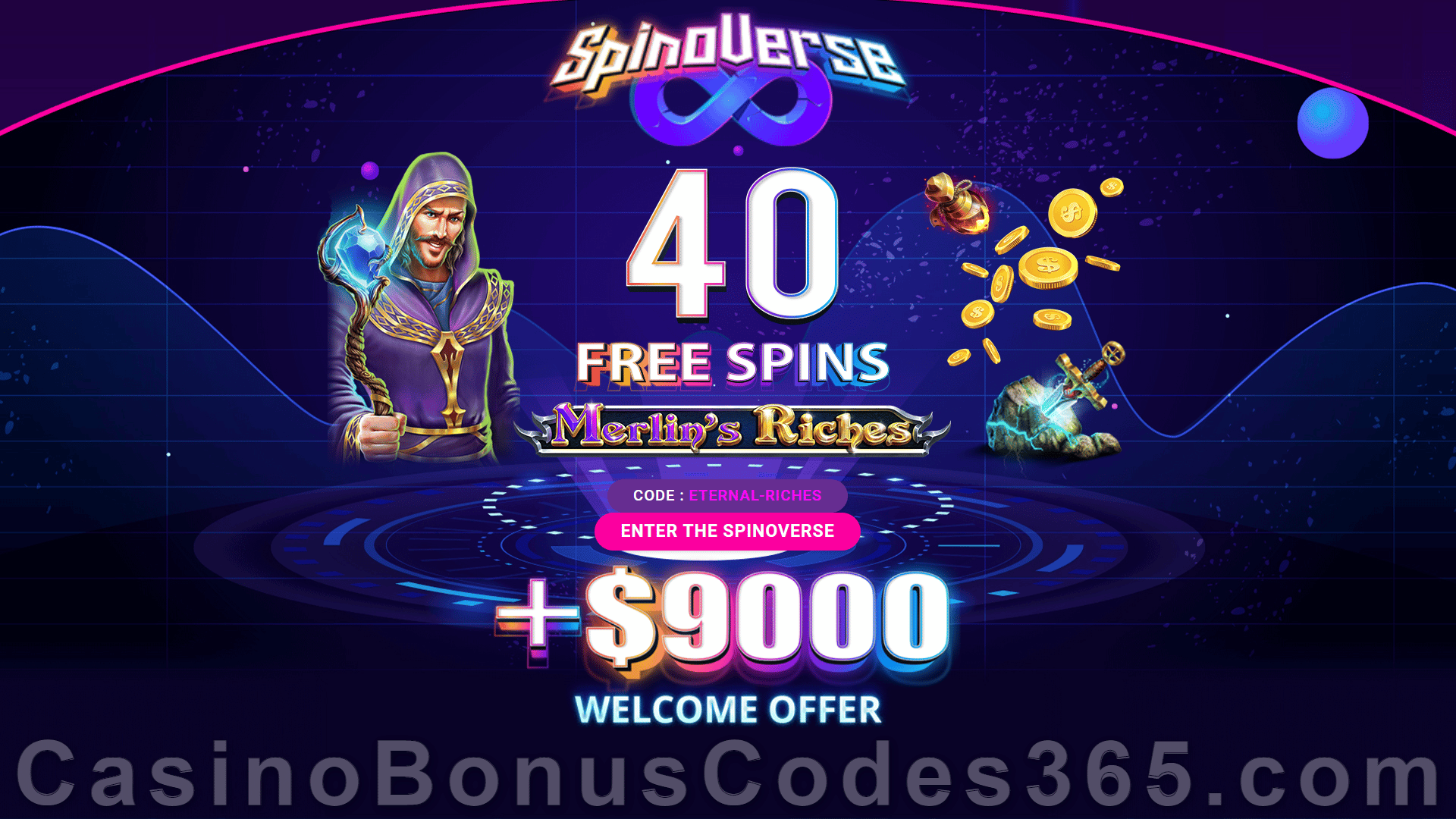 SpinoVerse Casino Bonus Codes 365