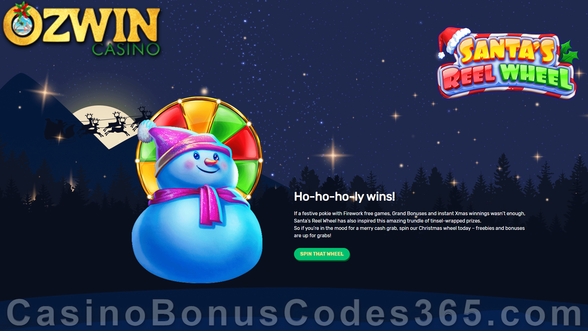 Ozwin RTG Santa's Reel Wheel Xmas Spins