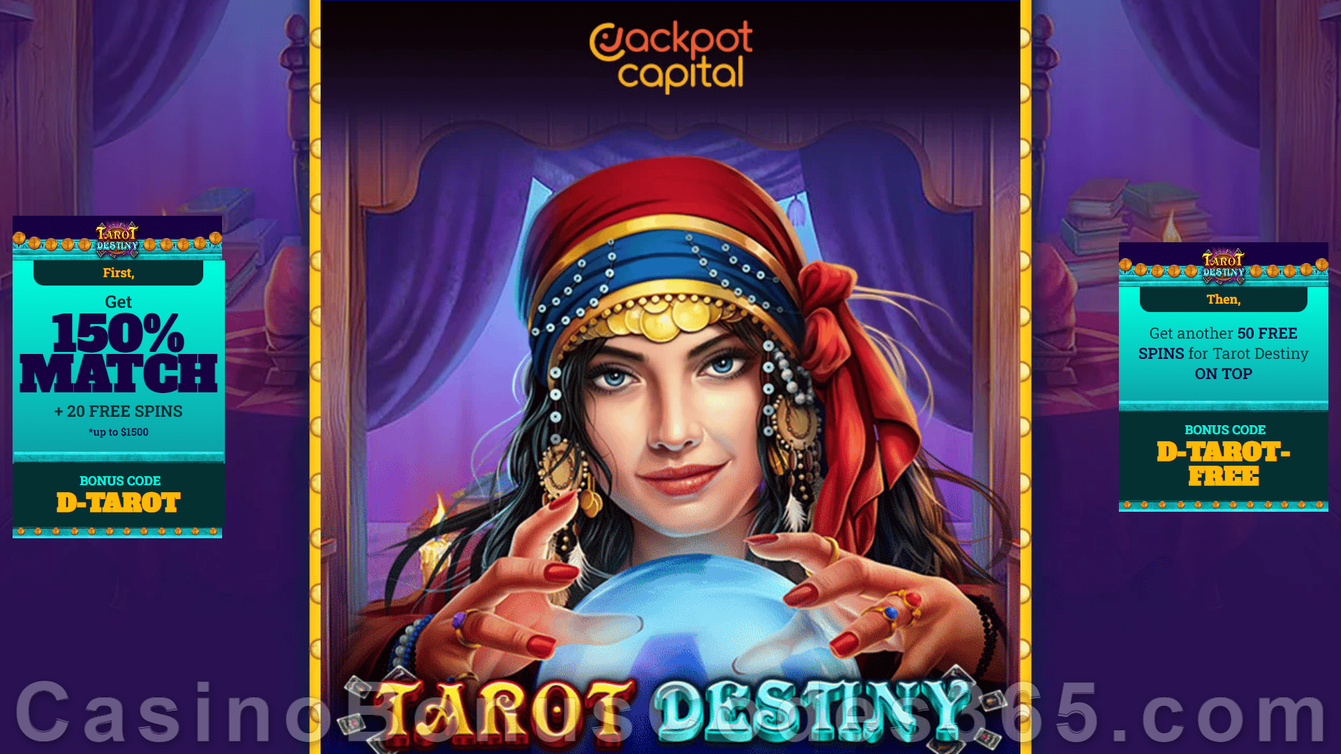 Jackpot Capital New RTG Game Tarot Destiny Bonus Pack