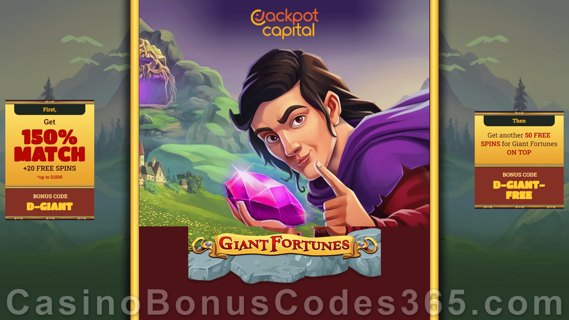 Jackpot Capital New RTG Game Giant Fortunes Bonus Pack