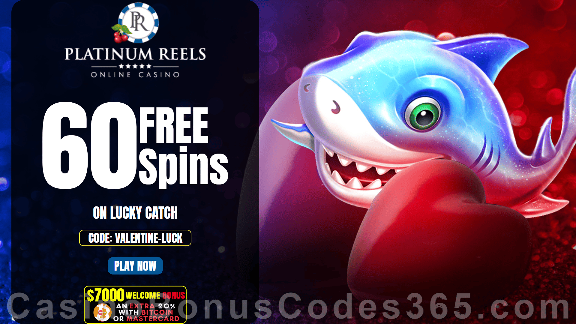 Platinum Reels Exclusive 100 FREE Spins on RTG Lucky Catch No Deposit Sign Up Deal