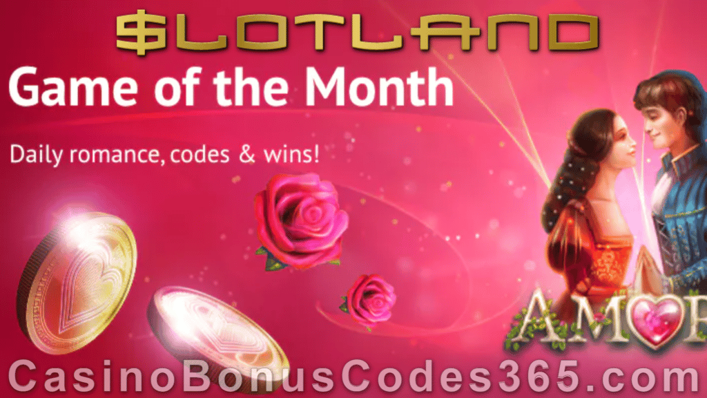 Slotland Casino January Game of the Month Amore Special Offers - Casino