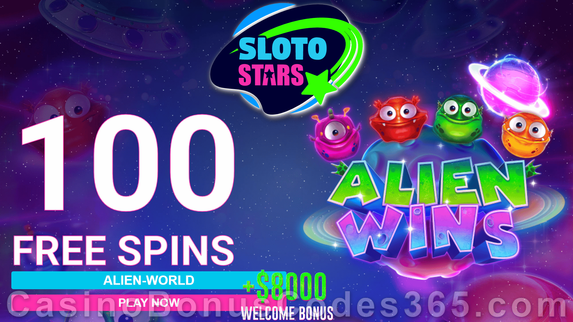 Sloto Stars Casino Bonus Codes 365