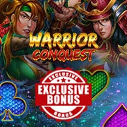 Everygame Casino Red 200% Match up to $5000 plus 50 FREE Spins on Warrior Conquest Exclusive Deposit Promo