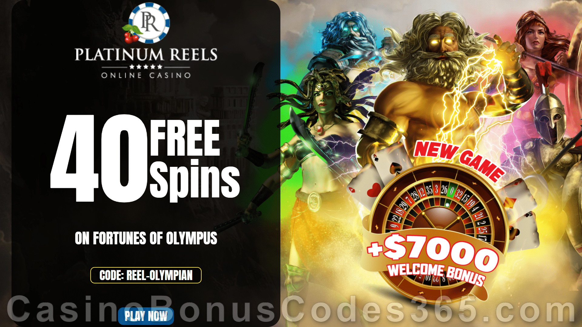 Platinum Reels Casino Bonus Codes 365