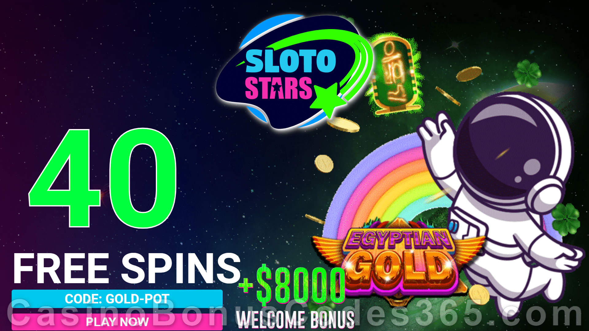 Sloto Stars Casino Bonus Codes 365