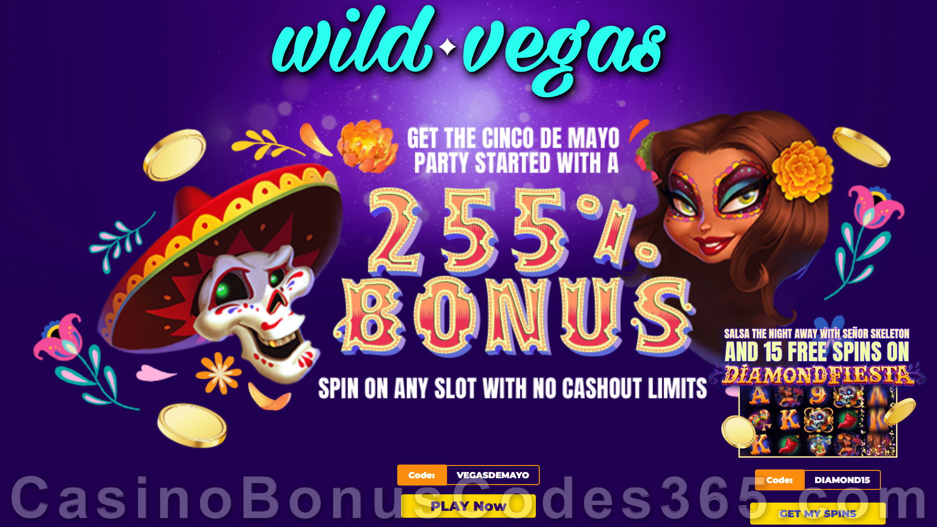 Wild Vegas Casino 25 FREE RTG Vegas XL Spins Special Deal