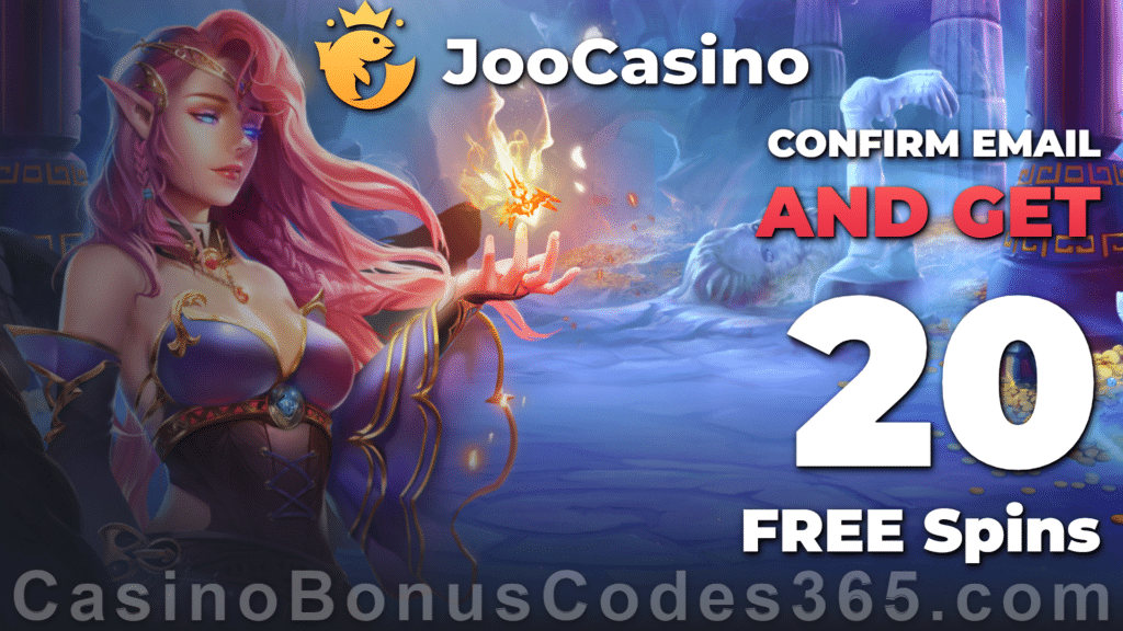 Joo Casino 20 FREE Spins on Royal Chip Exclusive No Deposit Welcome ...