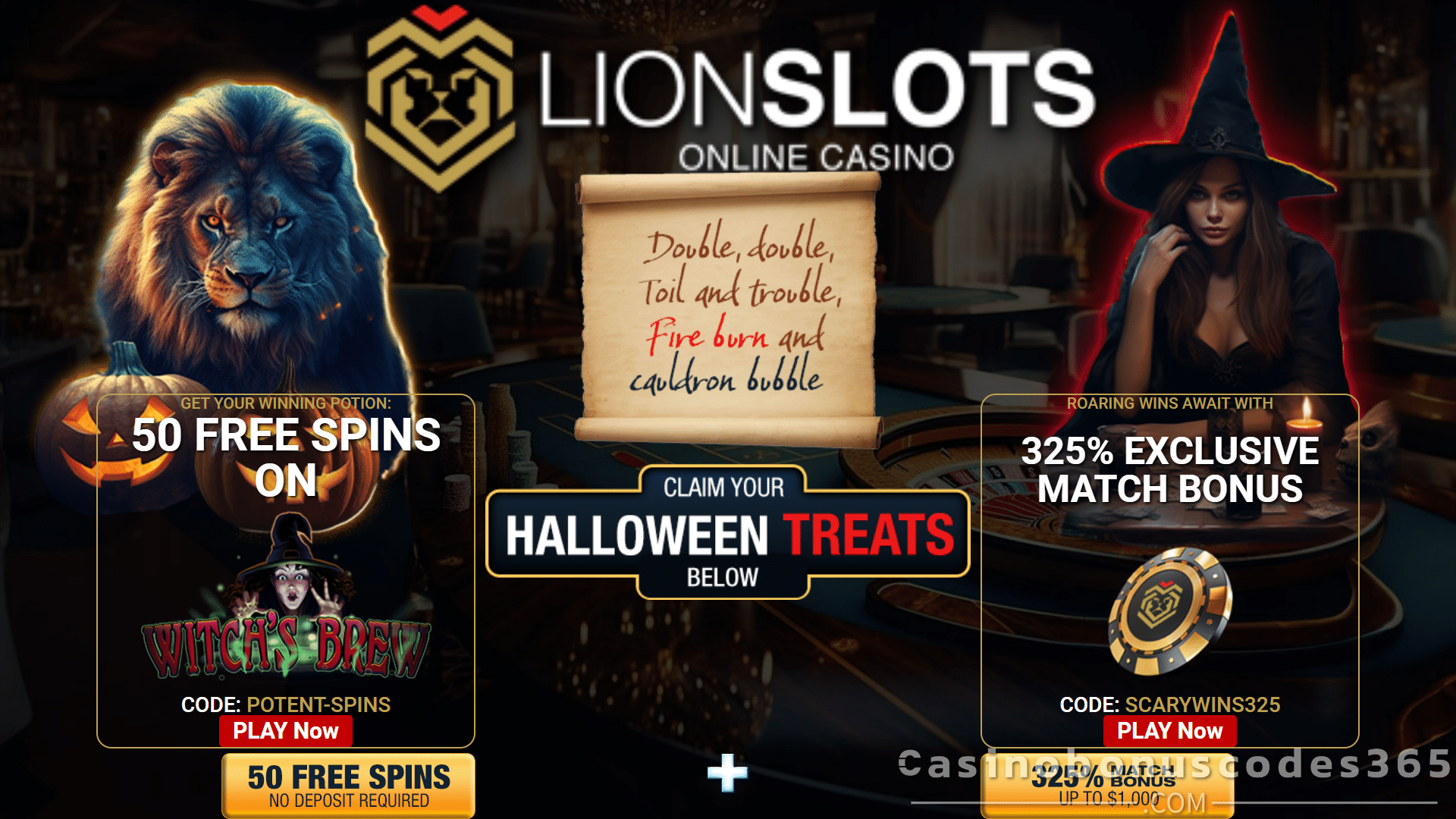 Lion Slots Casino Bonus Codes 365