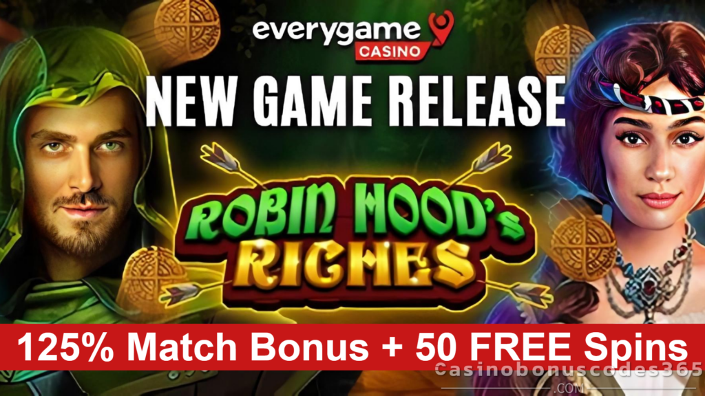 Everygame Casino Red Special New SpinLogic Gaming Game 125% Match plus ...