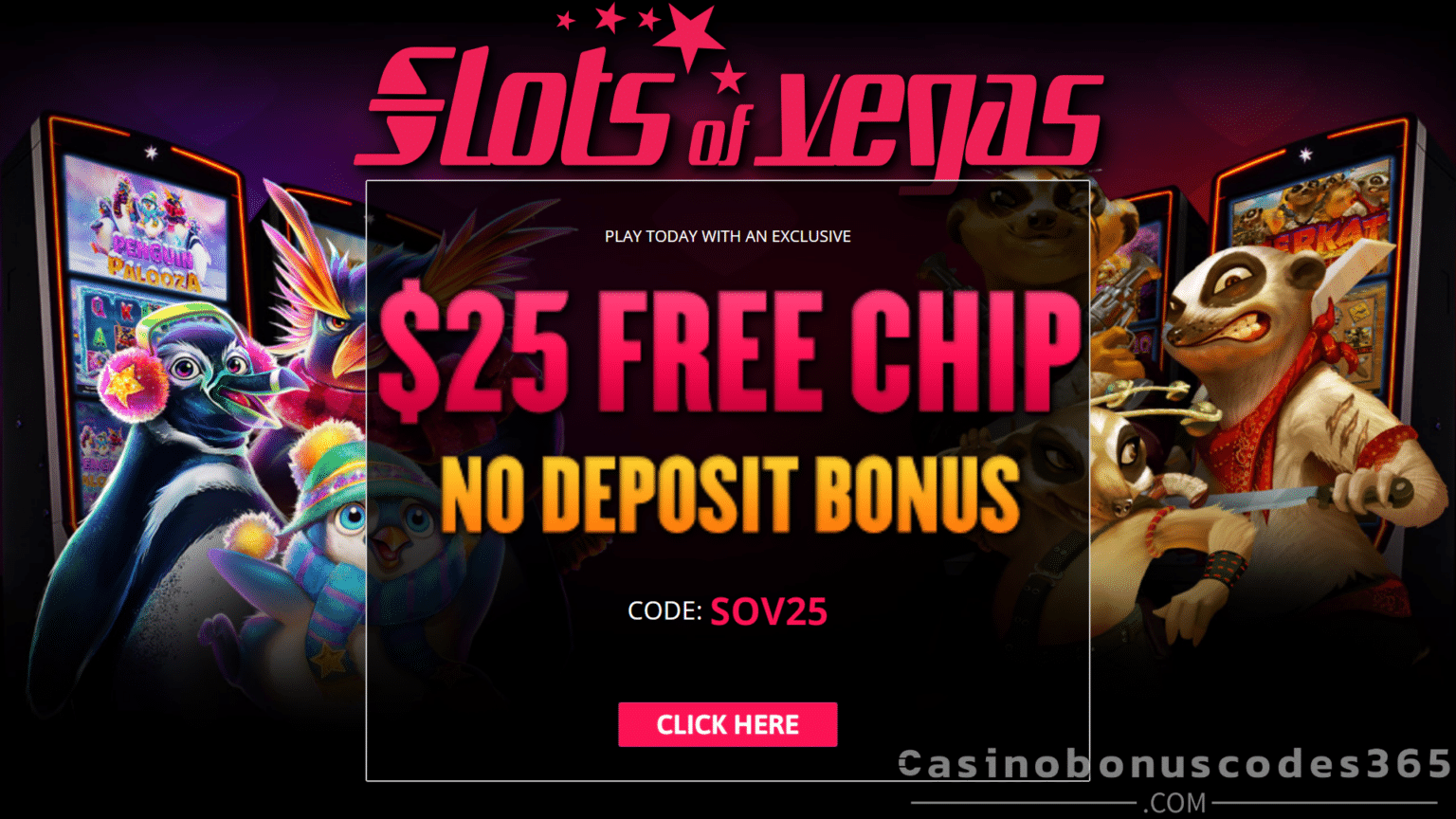 Slots Of Vegas No Deposit Bonus Codes 2025 Casino Bonus Codes 365 - Unlock 2023 Exclusive Casino Bonuses Codes