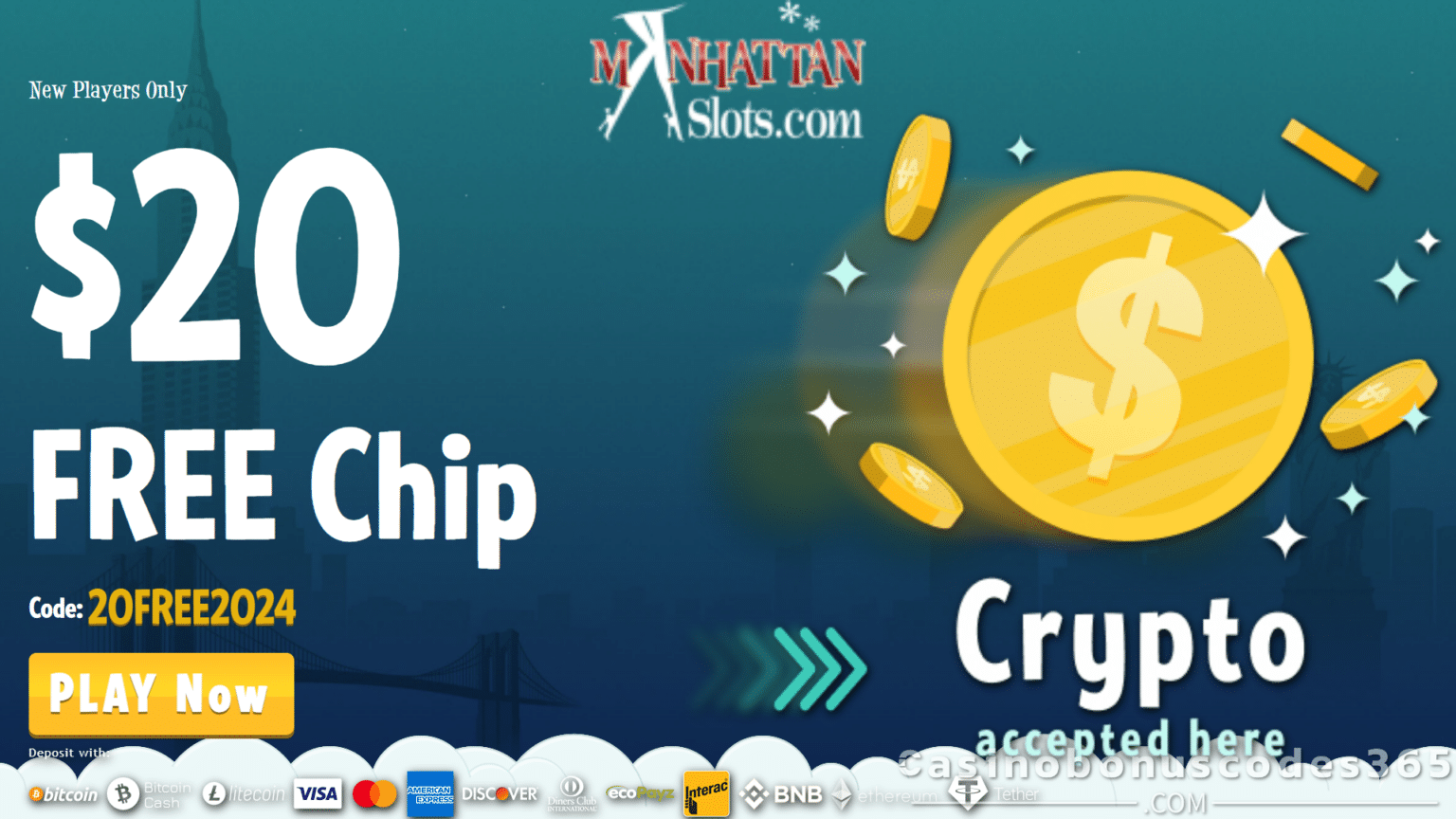 manhattan slots casino no deposit bonus 2020