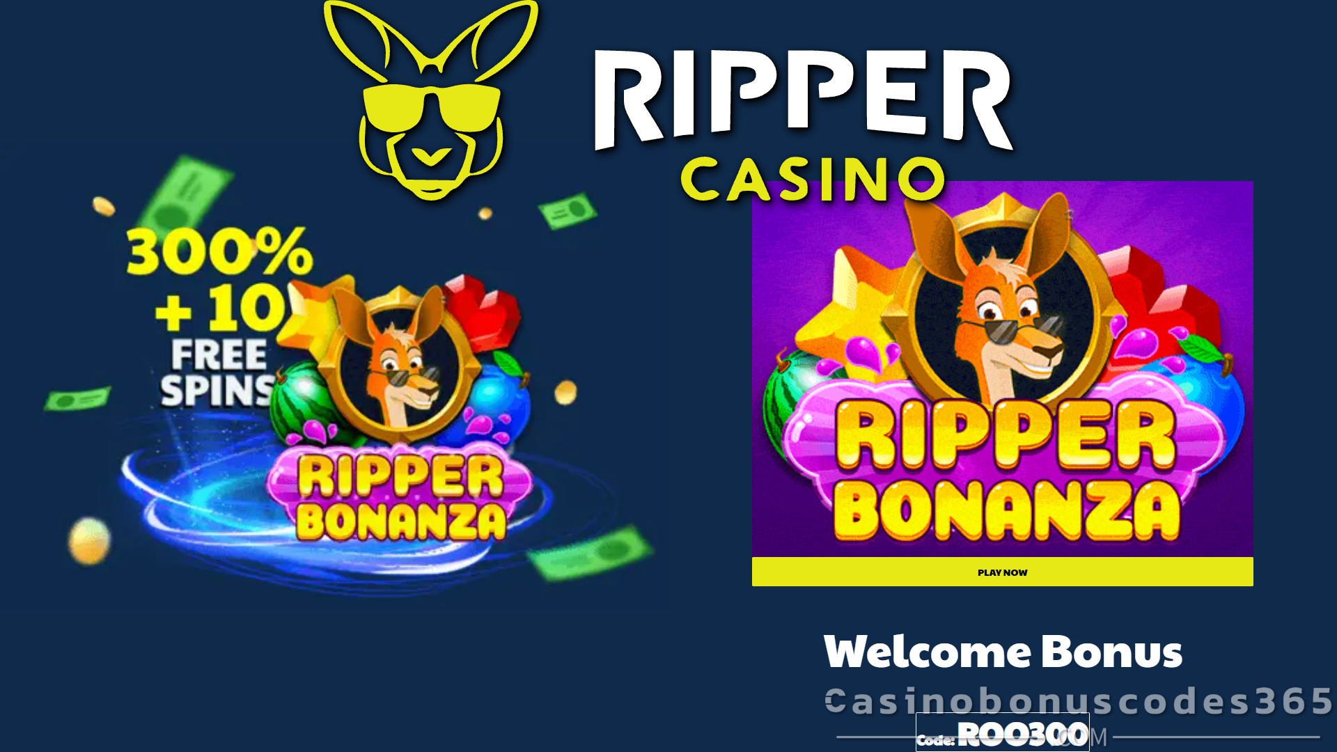 Ripper Casino 300% Match Bonus + 10 FREE Spins on BGaming’s Ripper Bonanza