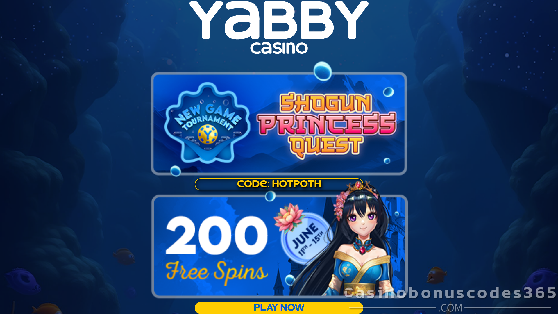 Yabby Casino 200 FREE Spins on SpinLogic Hot Pots Master Slot