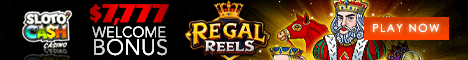 SlotoCash Casino Regal Reels Promotion Banner