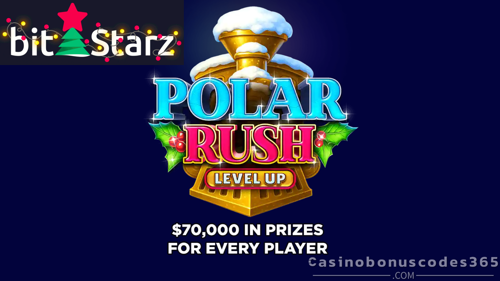 Bitstarz Casino Polar Rush Level Up Adventure Winter Promotion