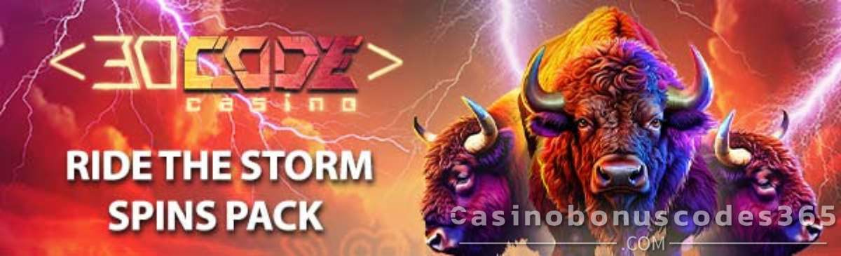 Decode Casino Ride the Storm Spins Pack Buffalo Mania Thunder Springs Bonus Codes BUFFALOTS