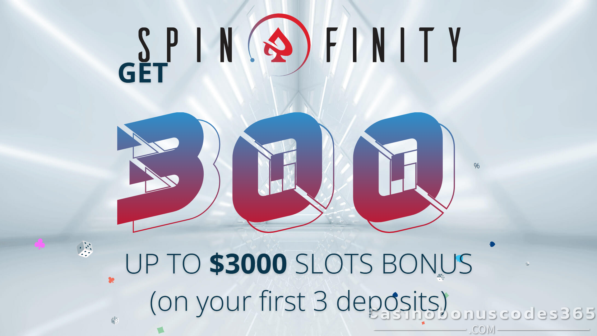 Spinfinity 300% Match Bonus up to $9000 Welcome Package