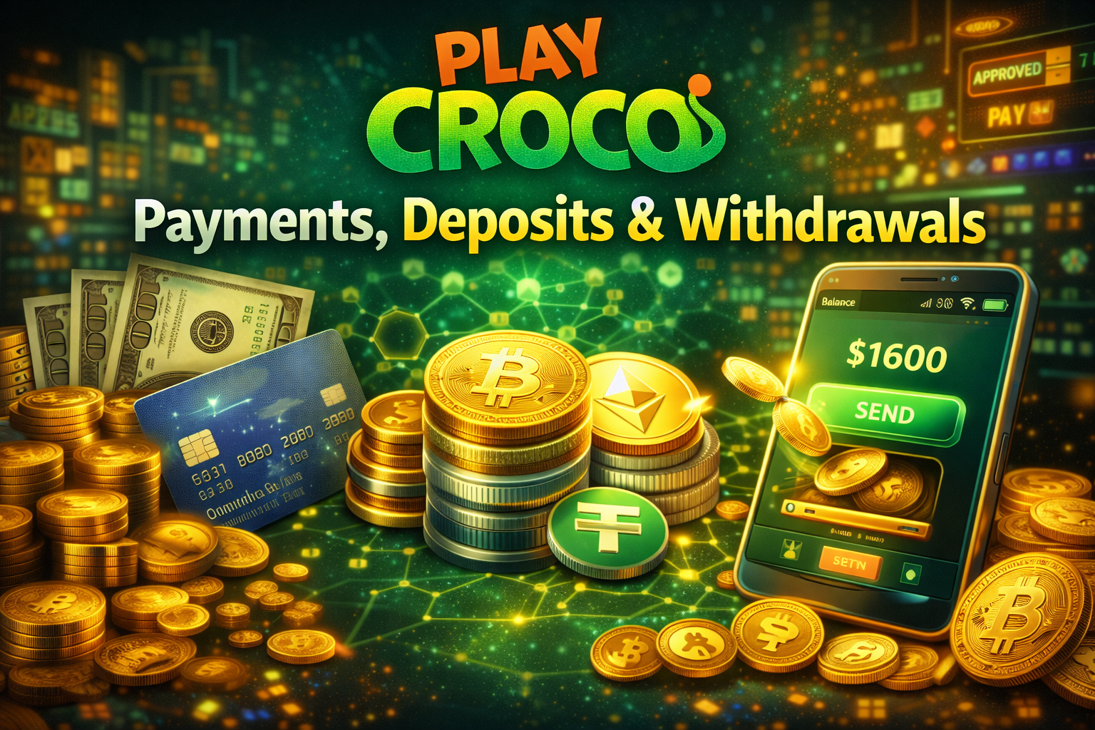 PlayCroco Casino Payment Methods and Withdrawals