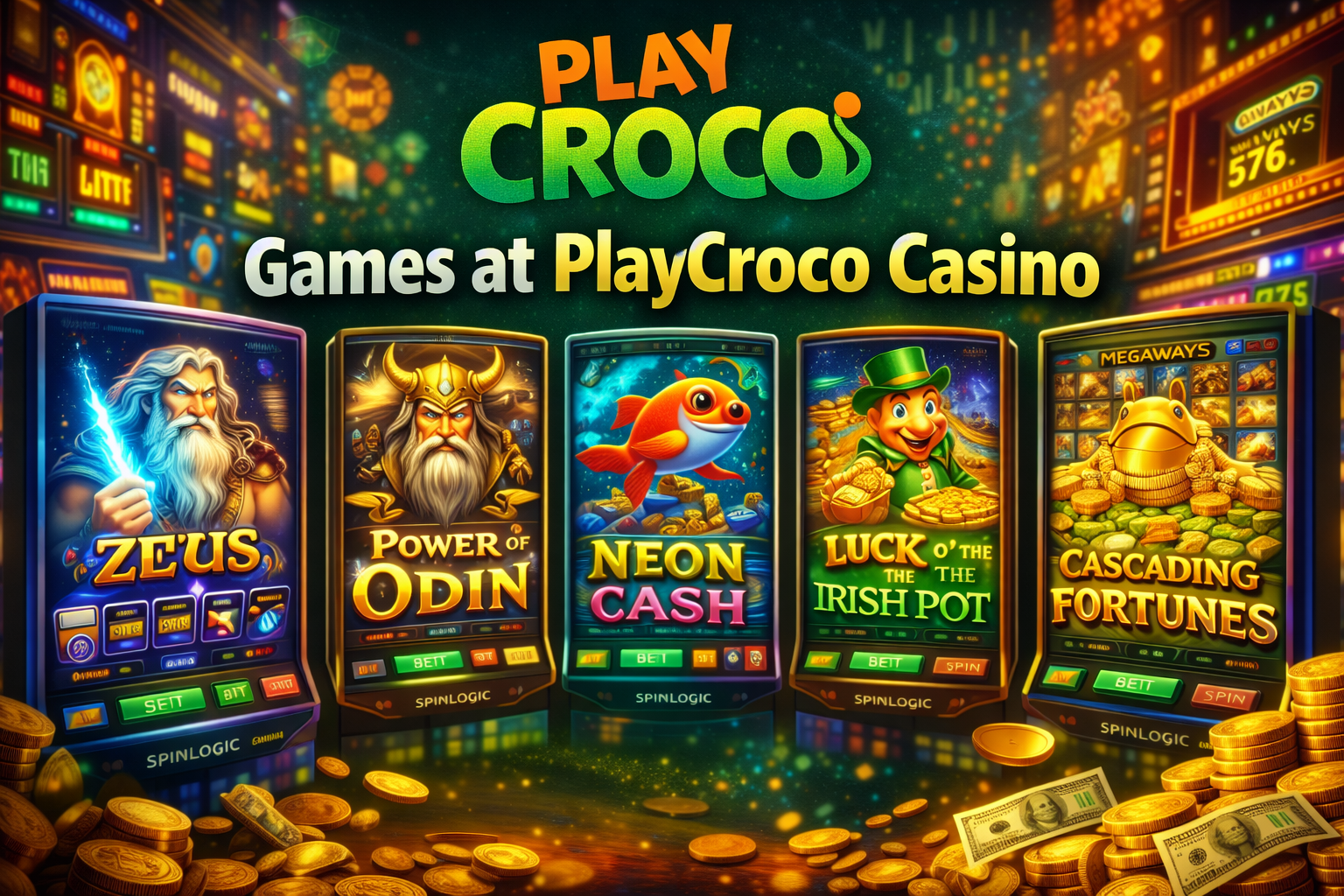 PlayCroco Slot Games by SpinLogic Gaming