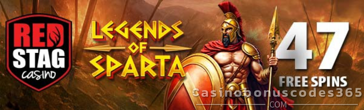 Red Stag Casino 99 FREE Spins on SpinLogic Legends of Sparta No Deposit Bonus