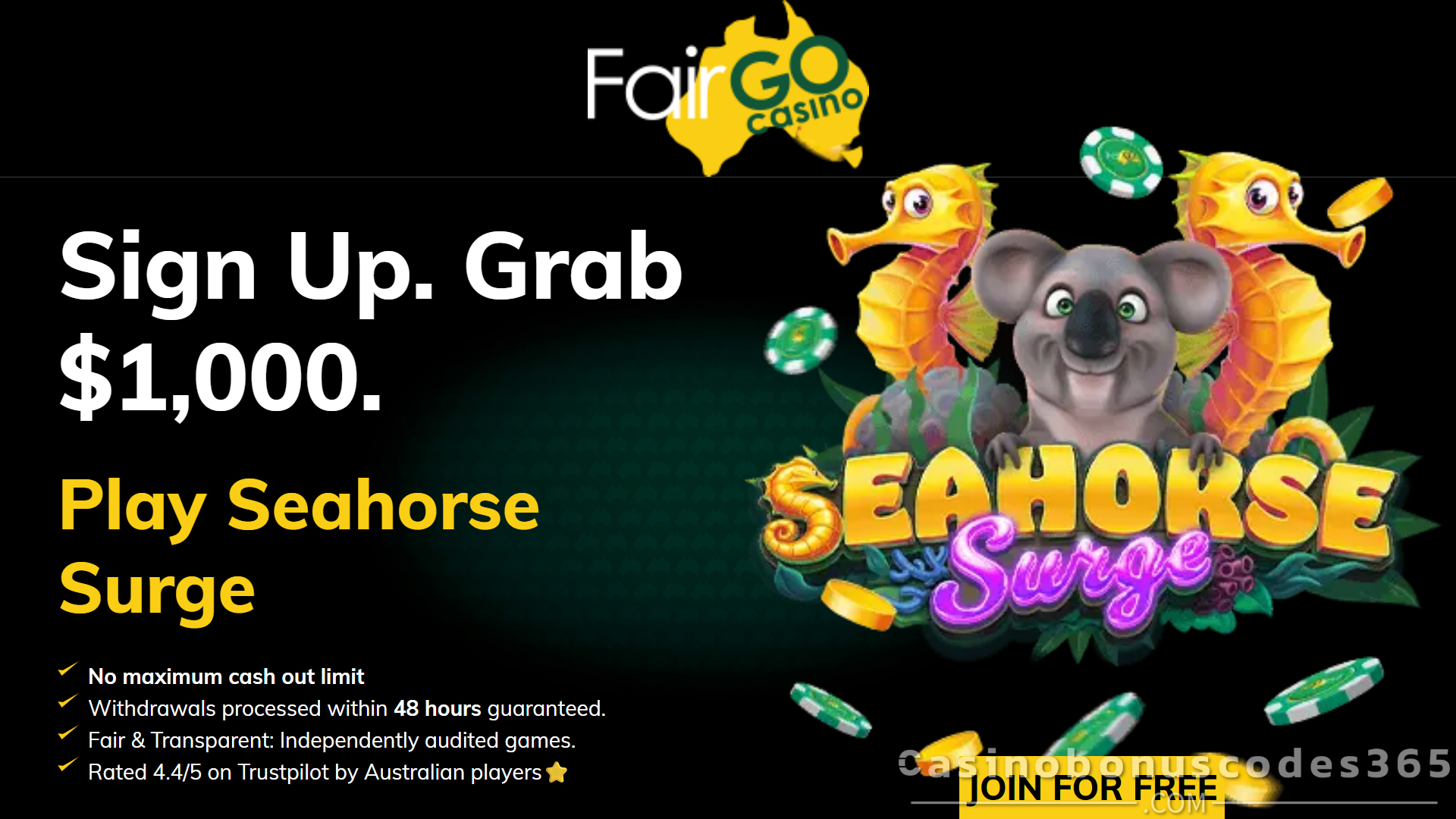 Fair Go Bonus Offer – 35 FREE Spins + Extra Bonus