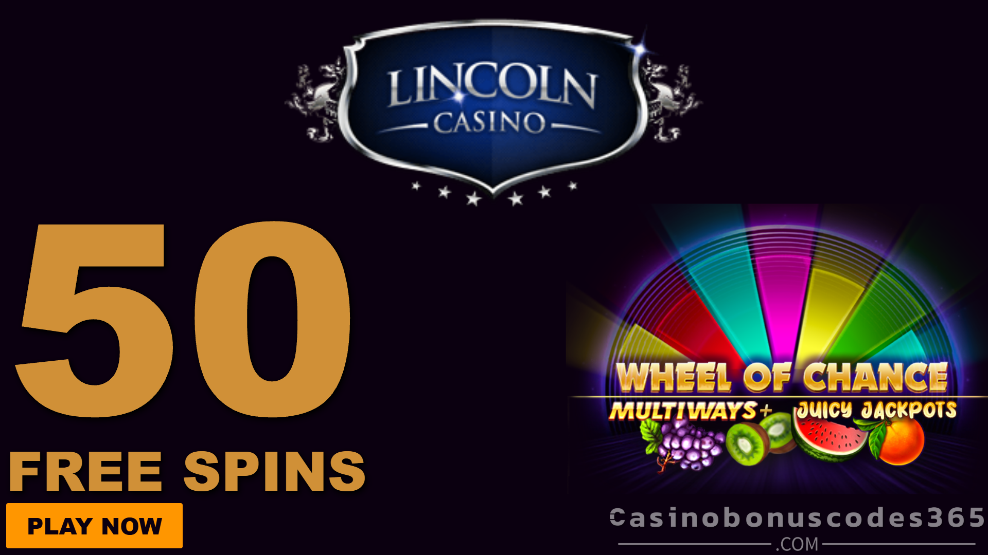 Lincoln Casino 50 FREE Spins