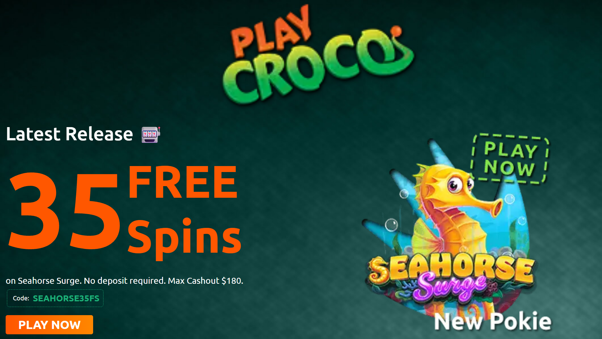 PlayCroco 35 FREE Spins