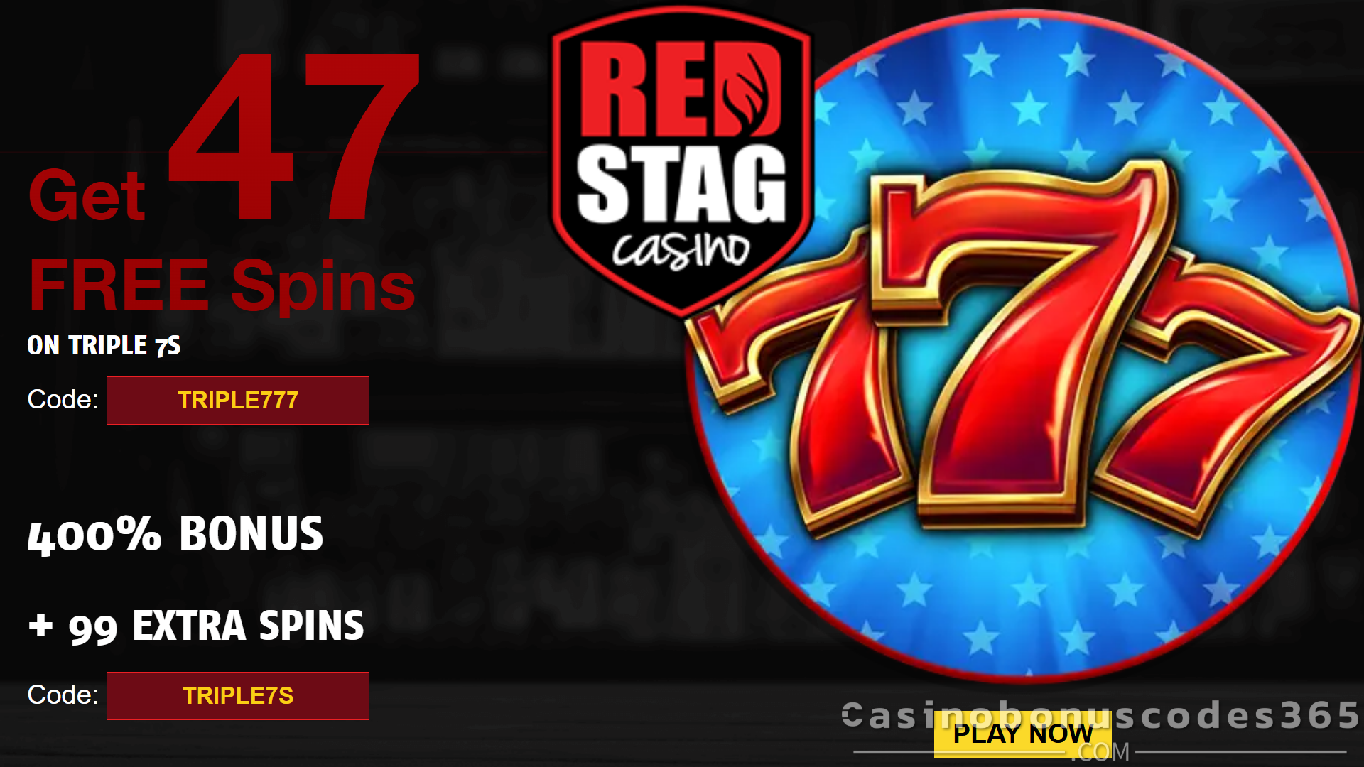 Red Stag Bonus Offer – 47 Free Spins