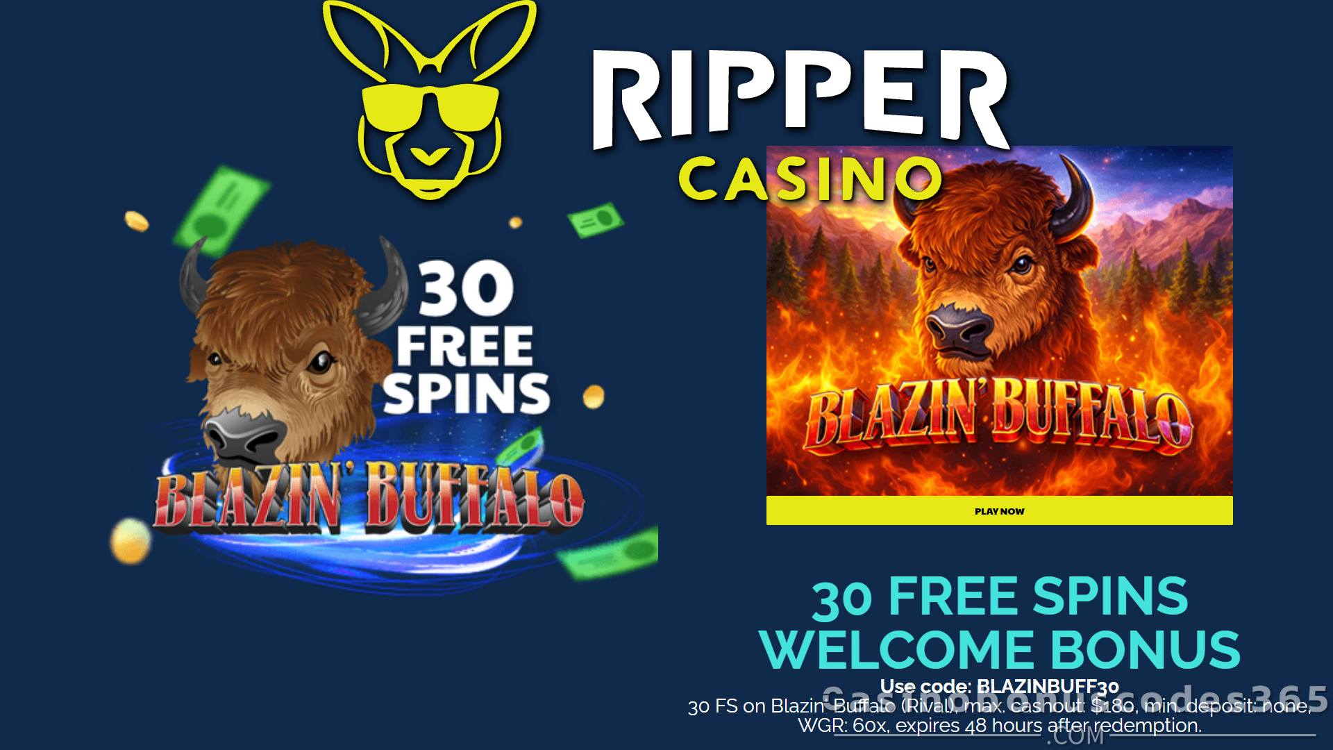 Ripper Casino Bonus Offer – 30 Free Spins