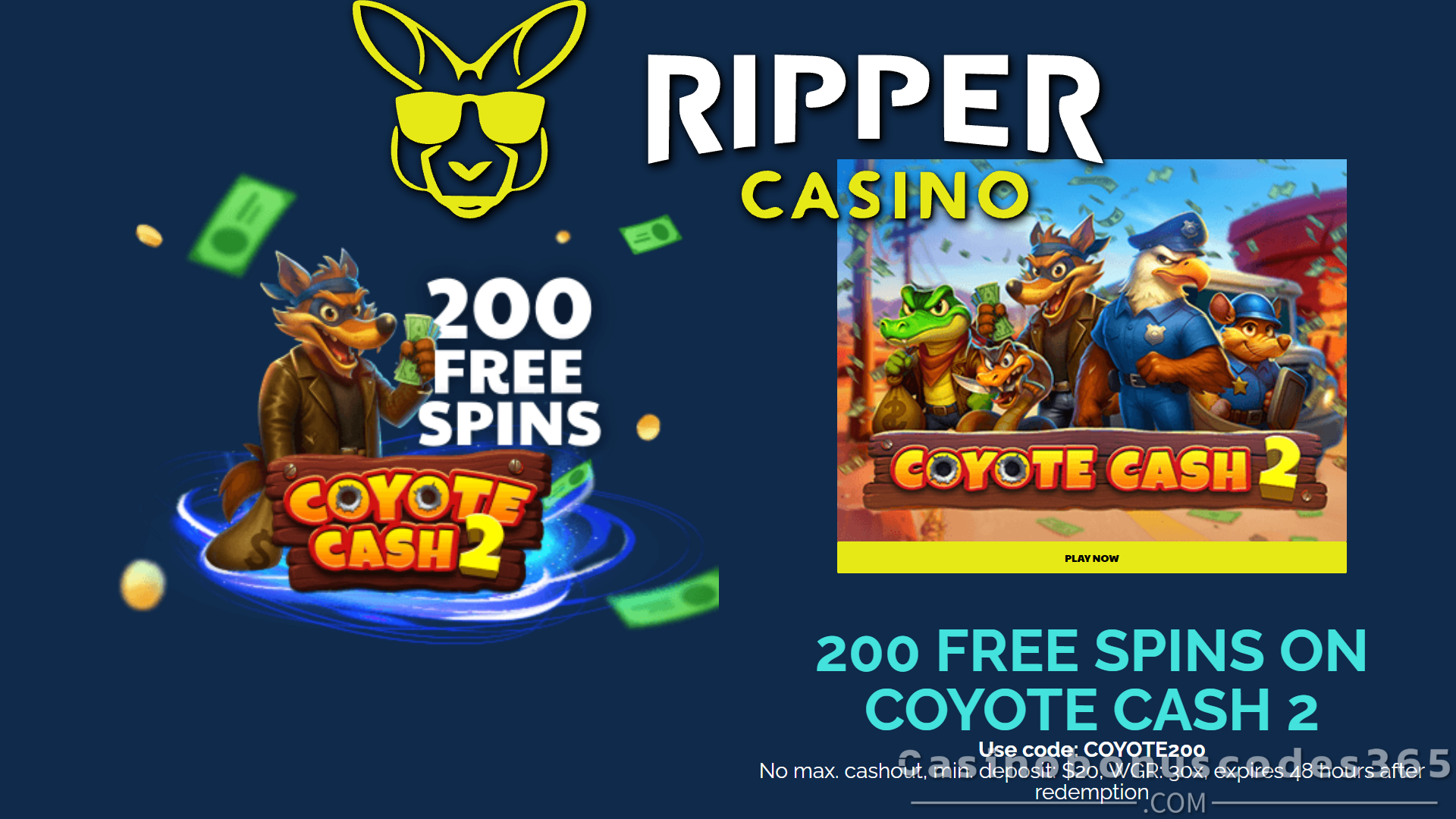 Ripper Casino Bonus Offer – 200 FREE Spins