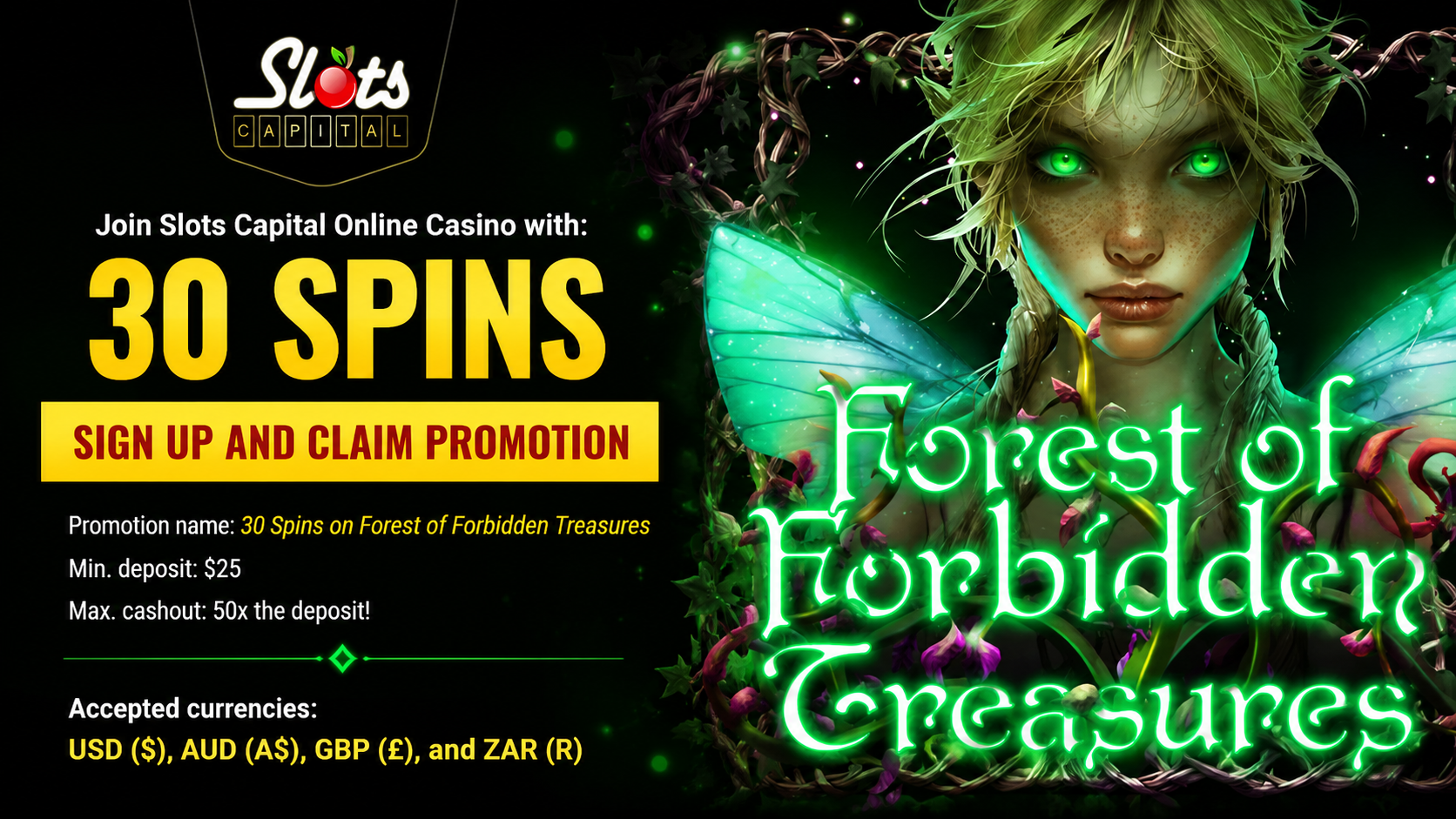 Slots Capital Bonus Offer – 30 FREE Spins