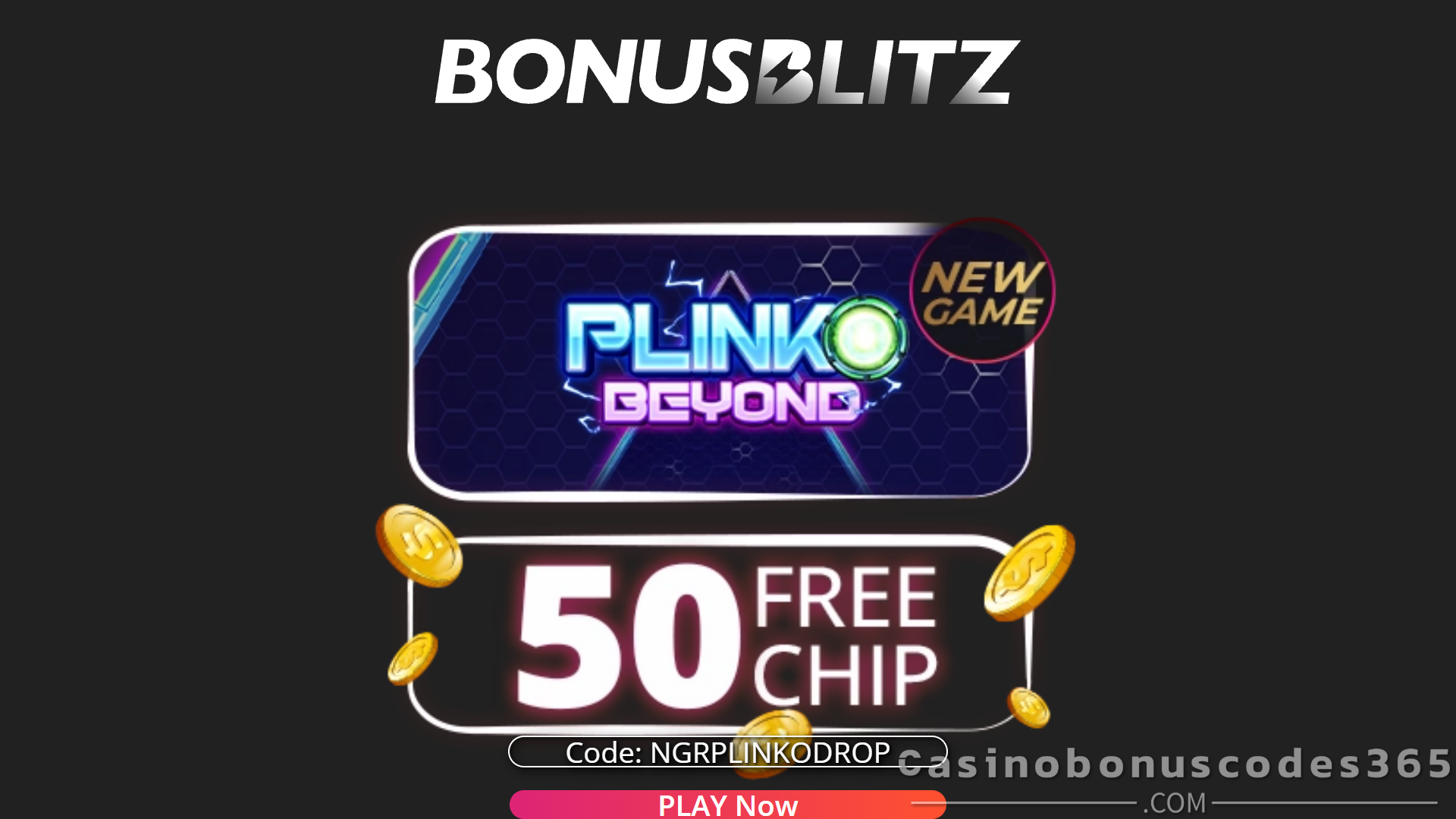 BonusBlitz $50 Free Chip on Plinko Beyond